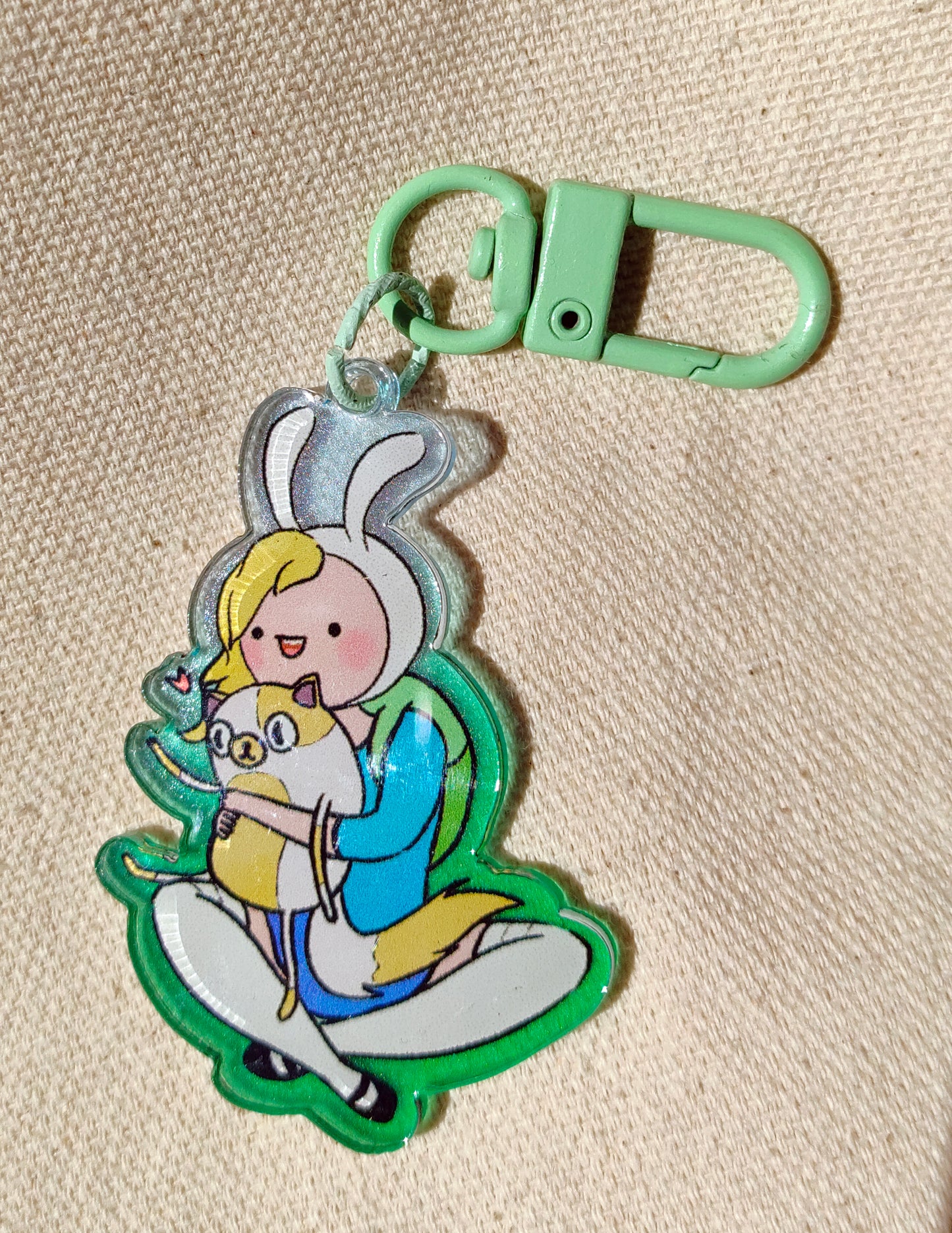 Fiona and Cake acrylic keychain