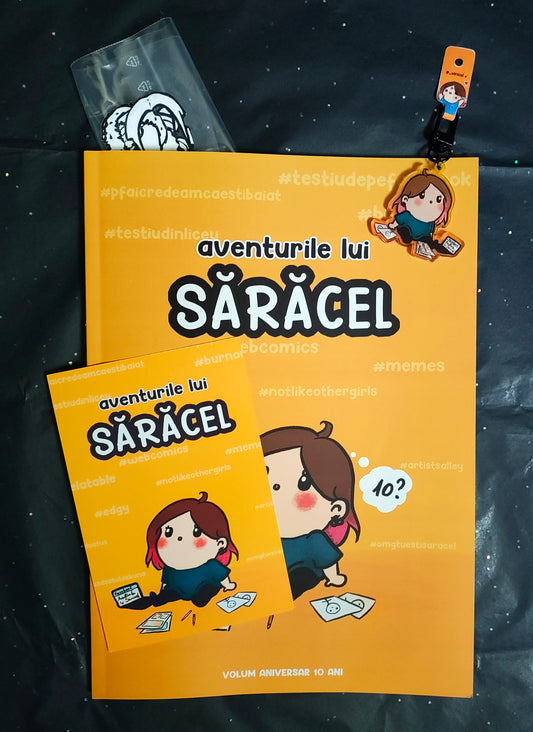 Aventurile lui Sărăcel, 10 year anniversary volume + goodies