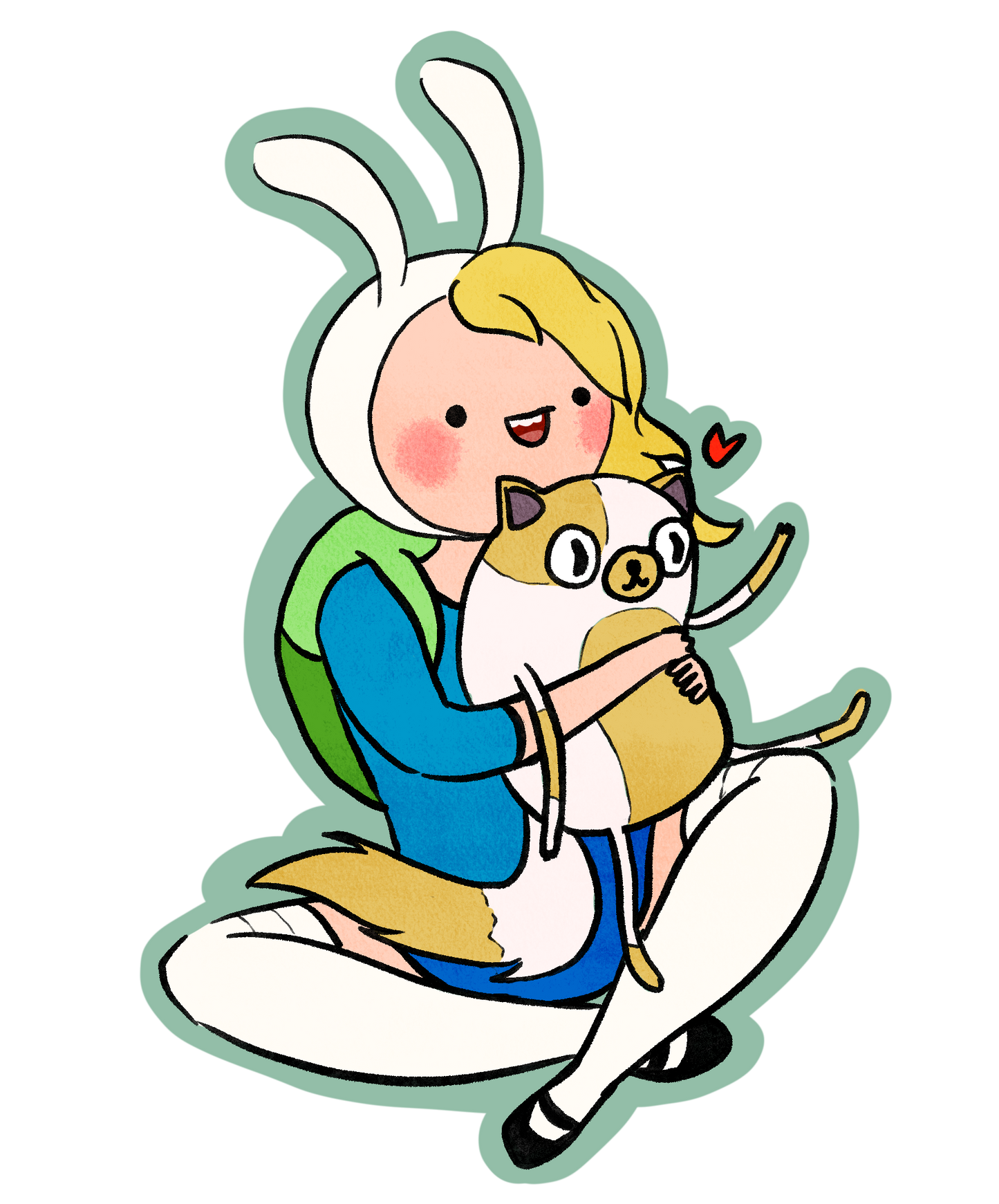 Fiona and Cake Adventure Time sticker