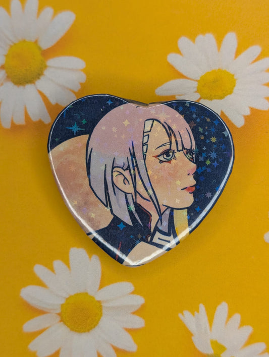Cyberpunk Edgerunners heart pins