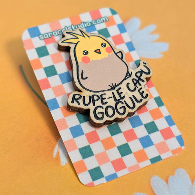 Rupe-le capu' Gogule pin lemn