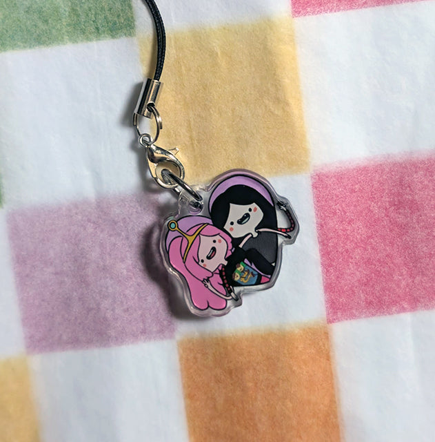 Marceline & PB phone charm