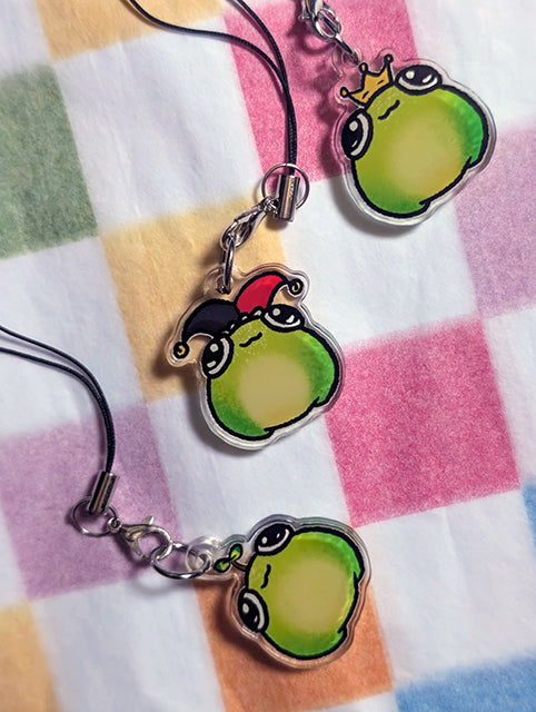 Frog phone charms
