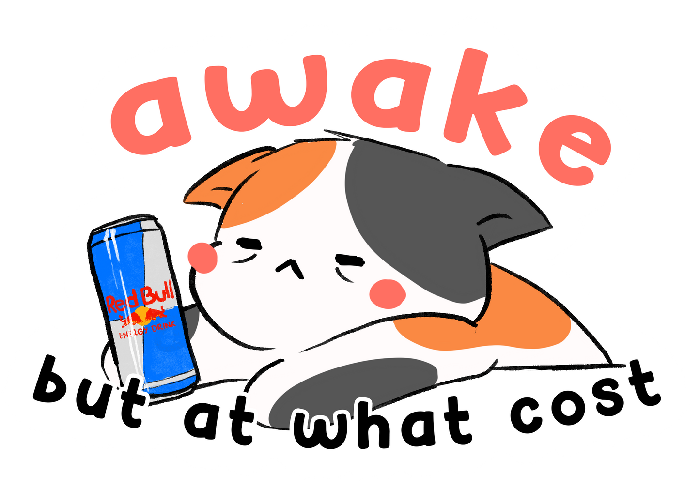 Awake, but at what cost sticker
