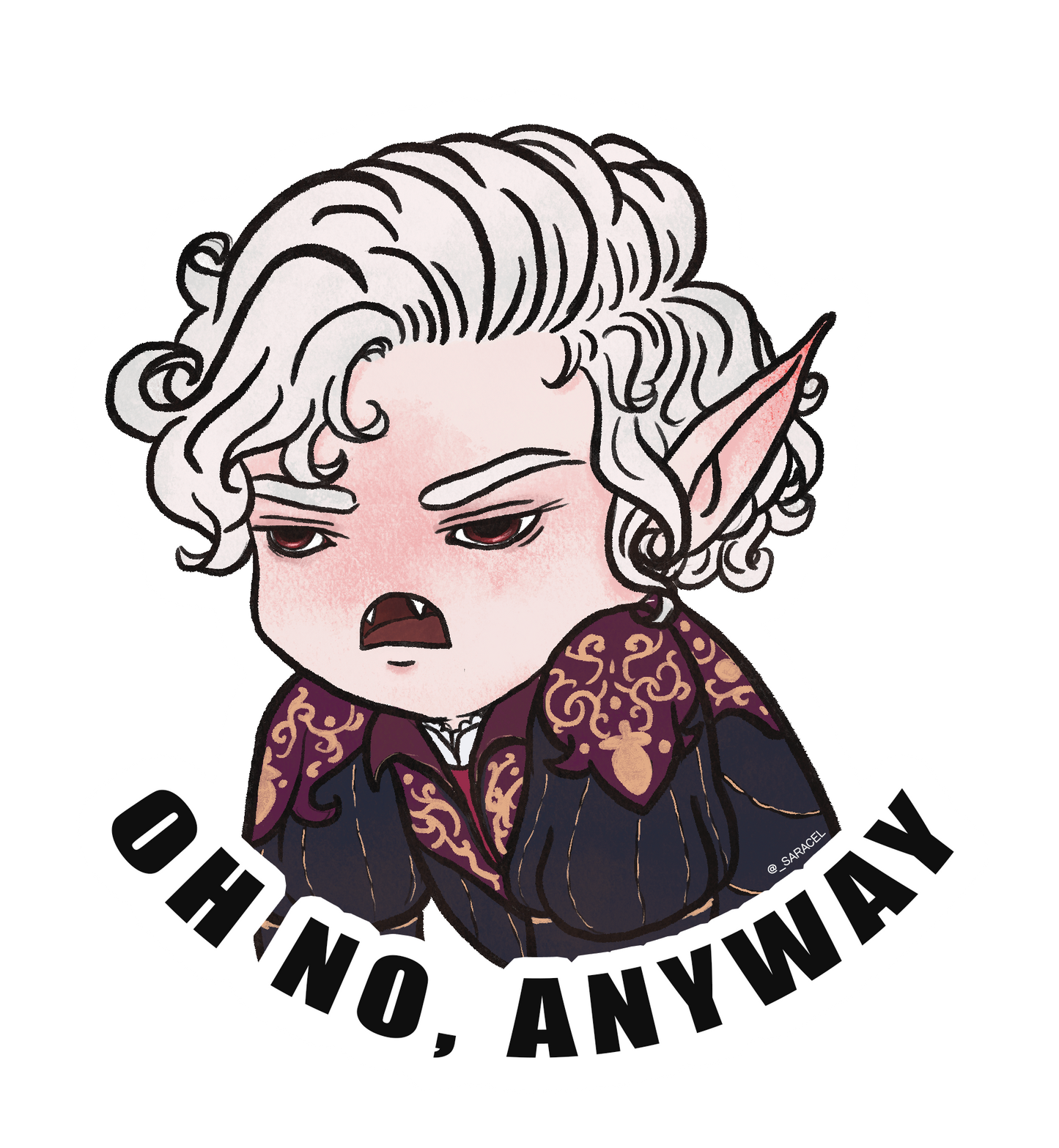 Astarion BG3 sticker