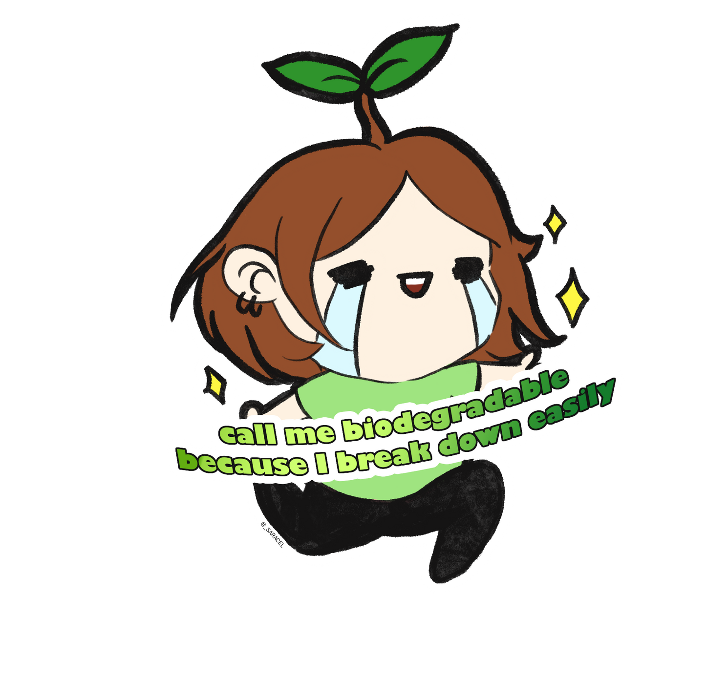 Biodegradable sticker