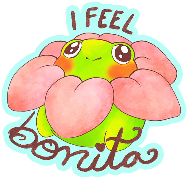 I Feel Bonita Frog sticker
