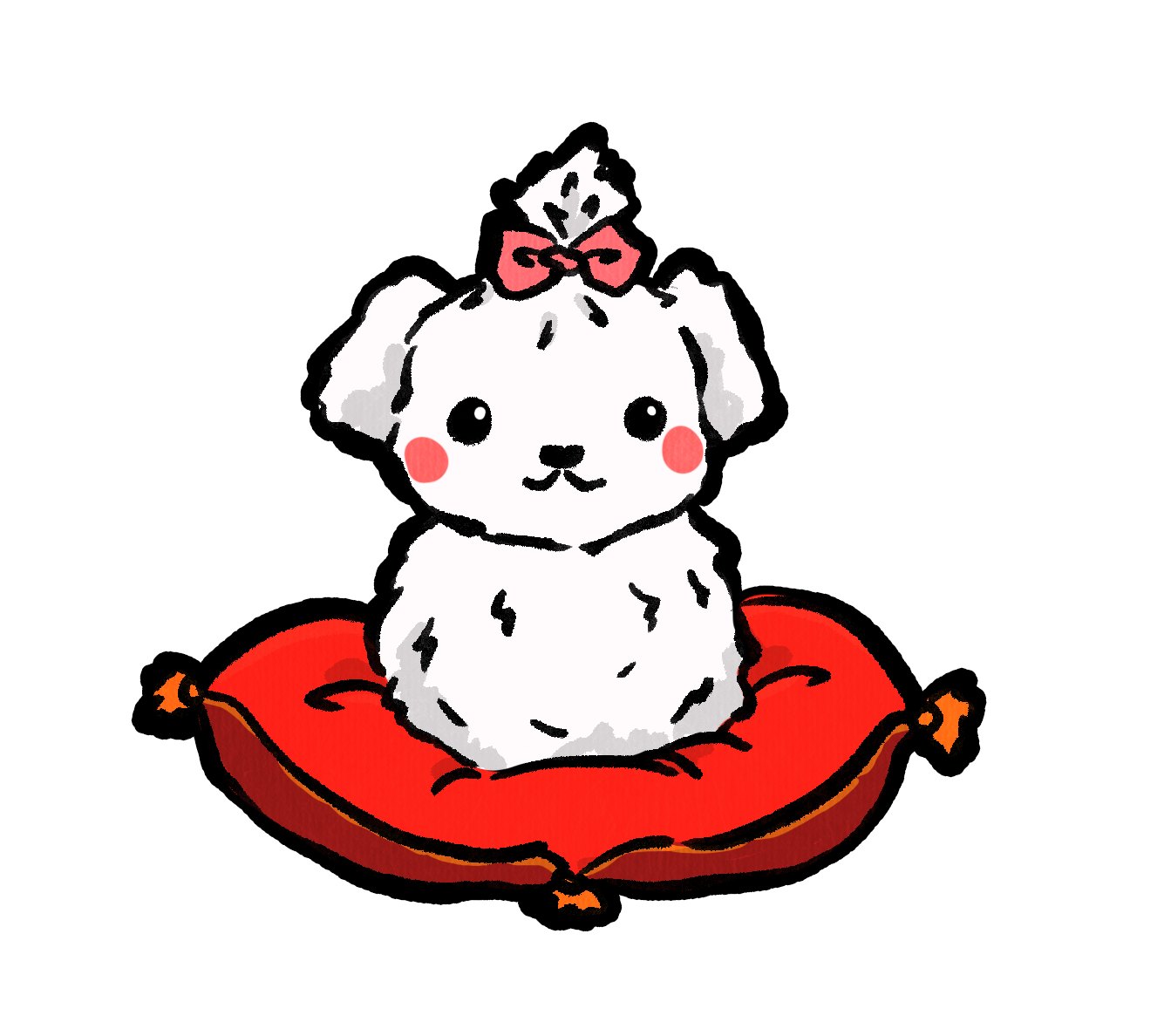 Royalty dog sticker