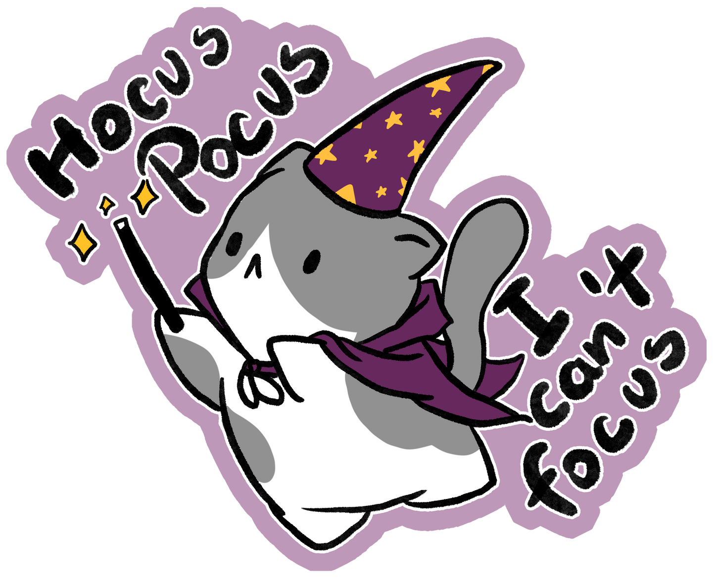 Hocus Pocus I Can't Focus sticker