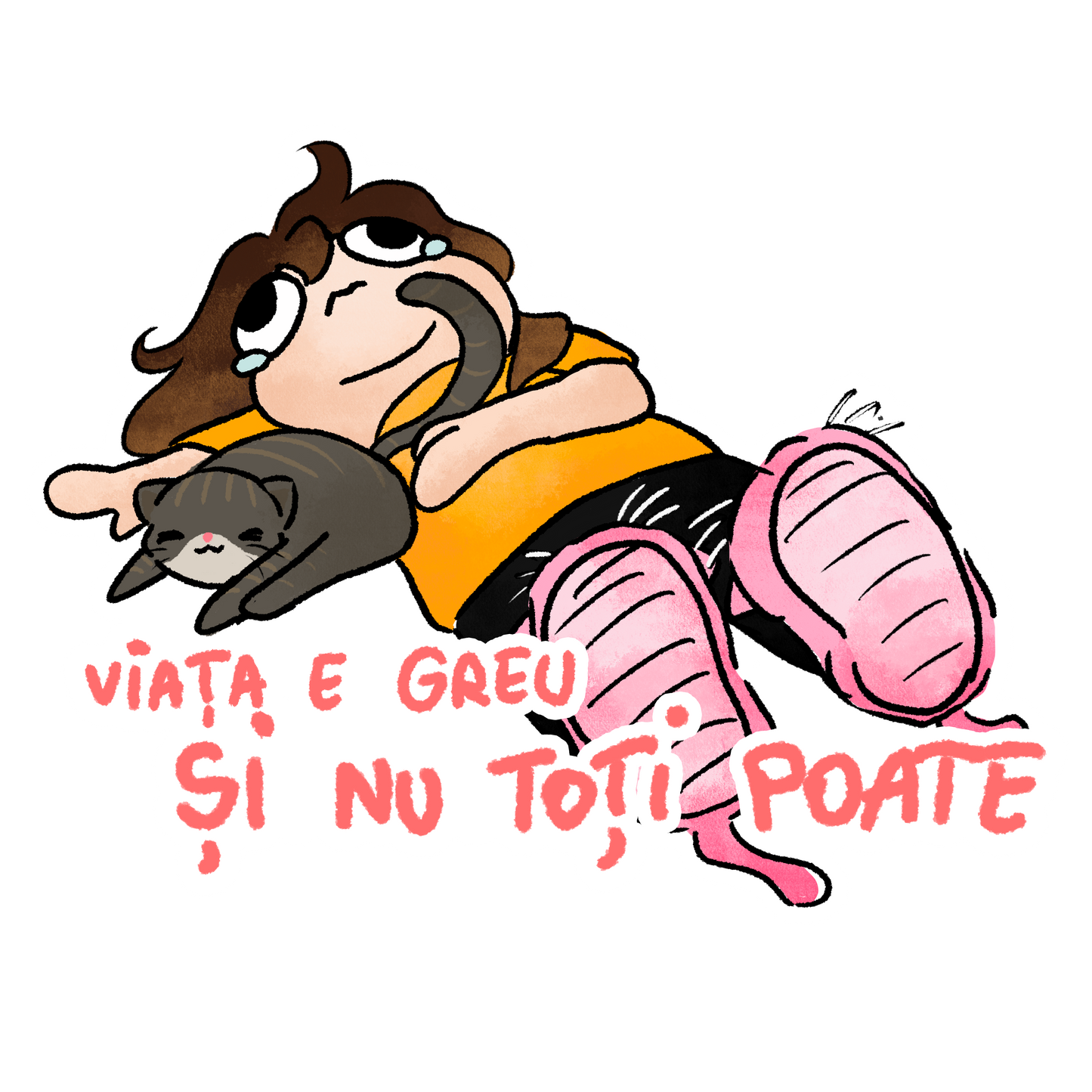 Viata e greu sticker