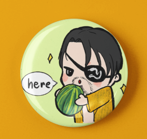 Majima Watermelon round pin
