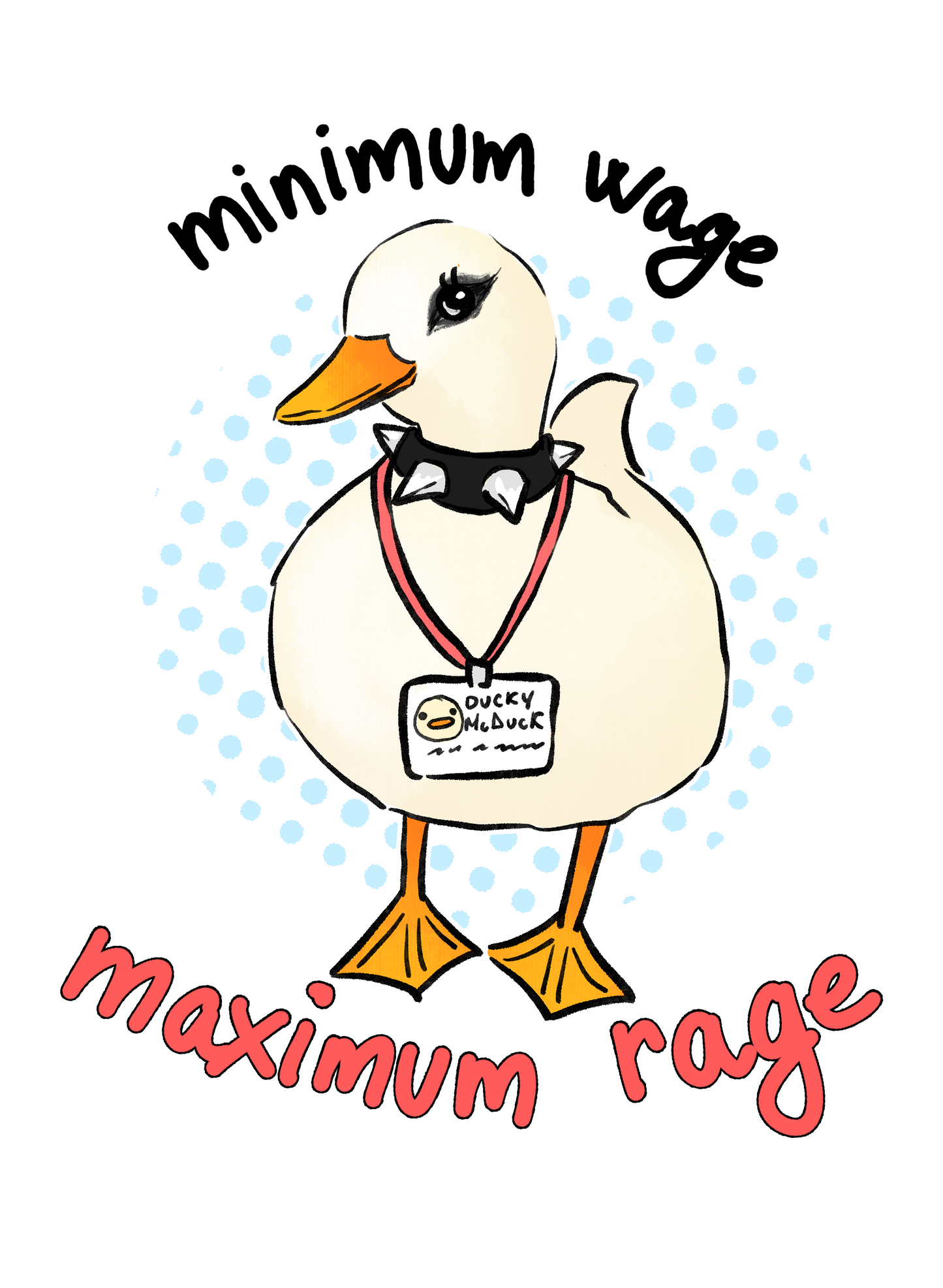 Minimum wage sticker