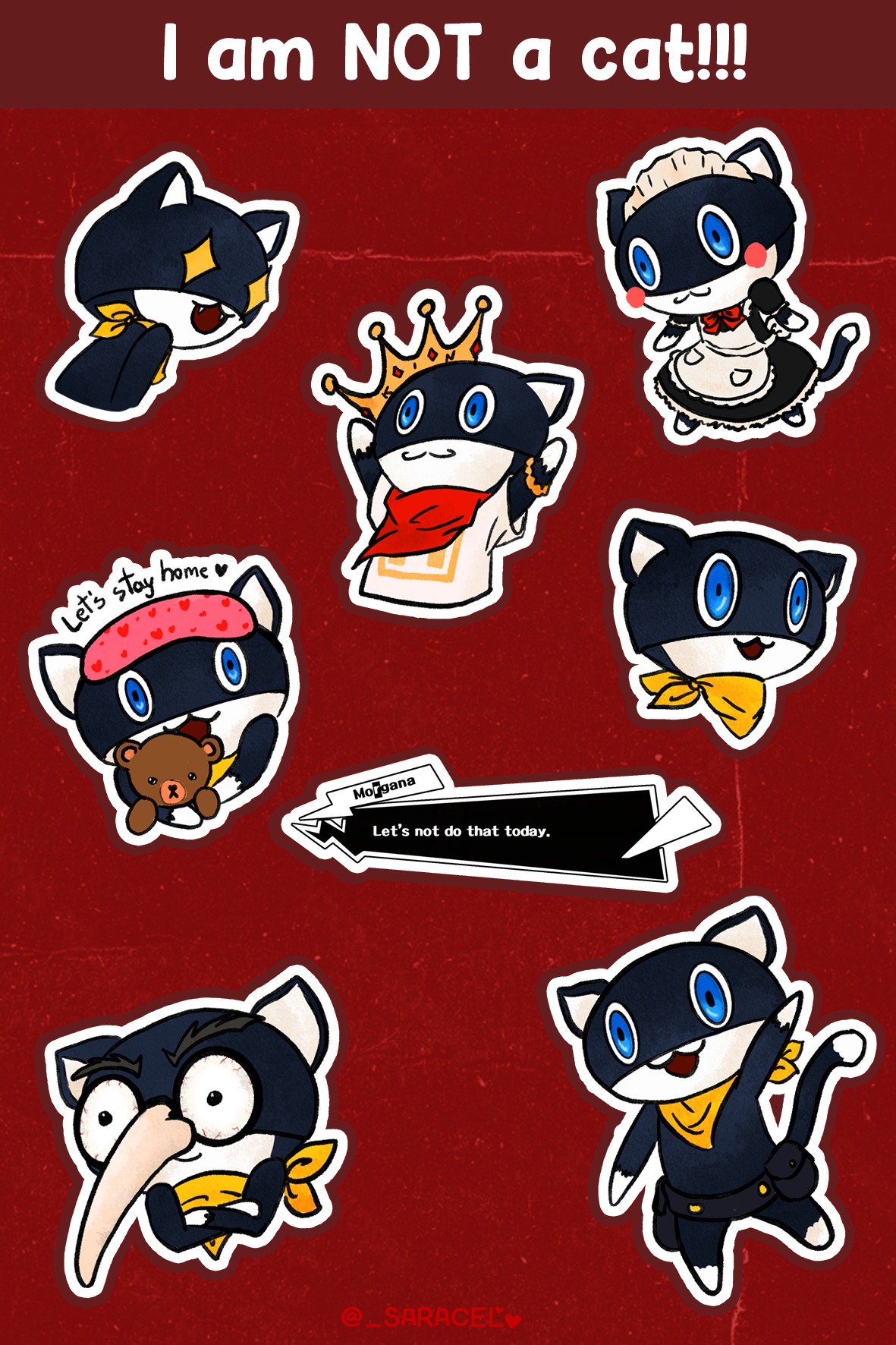 Persona5 Morgana sticker sheet
