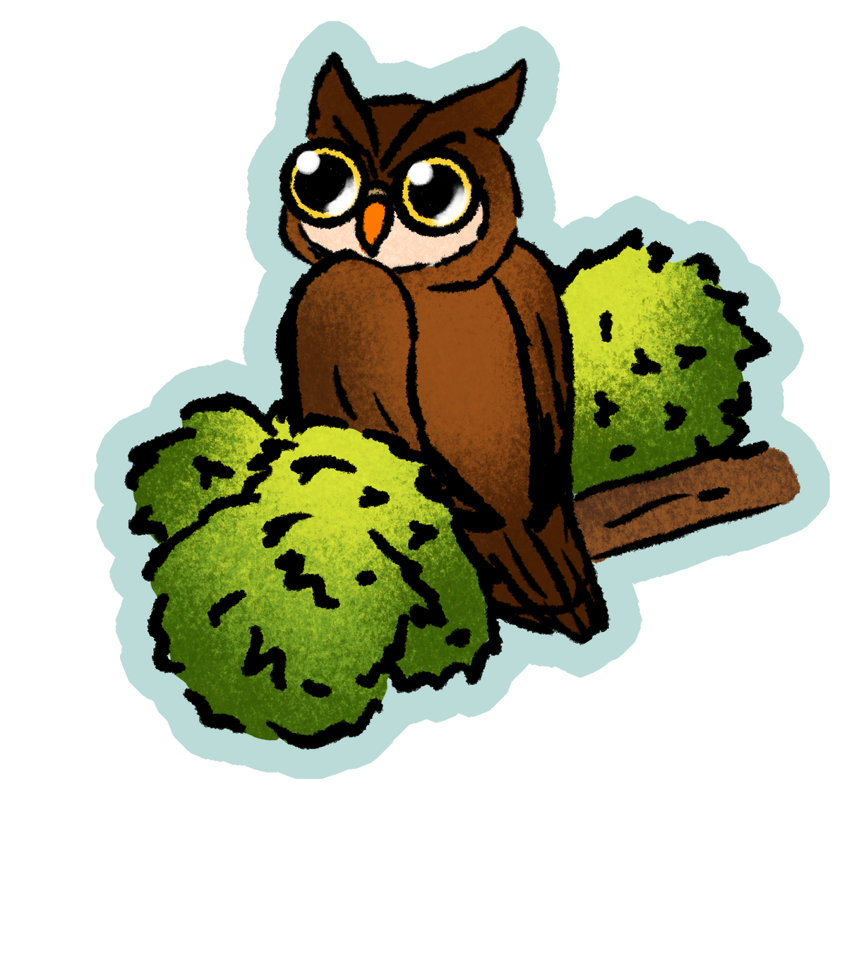 Owl stickers - 5 desgins