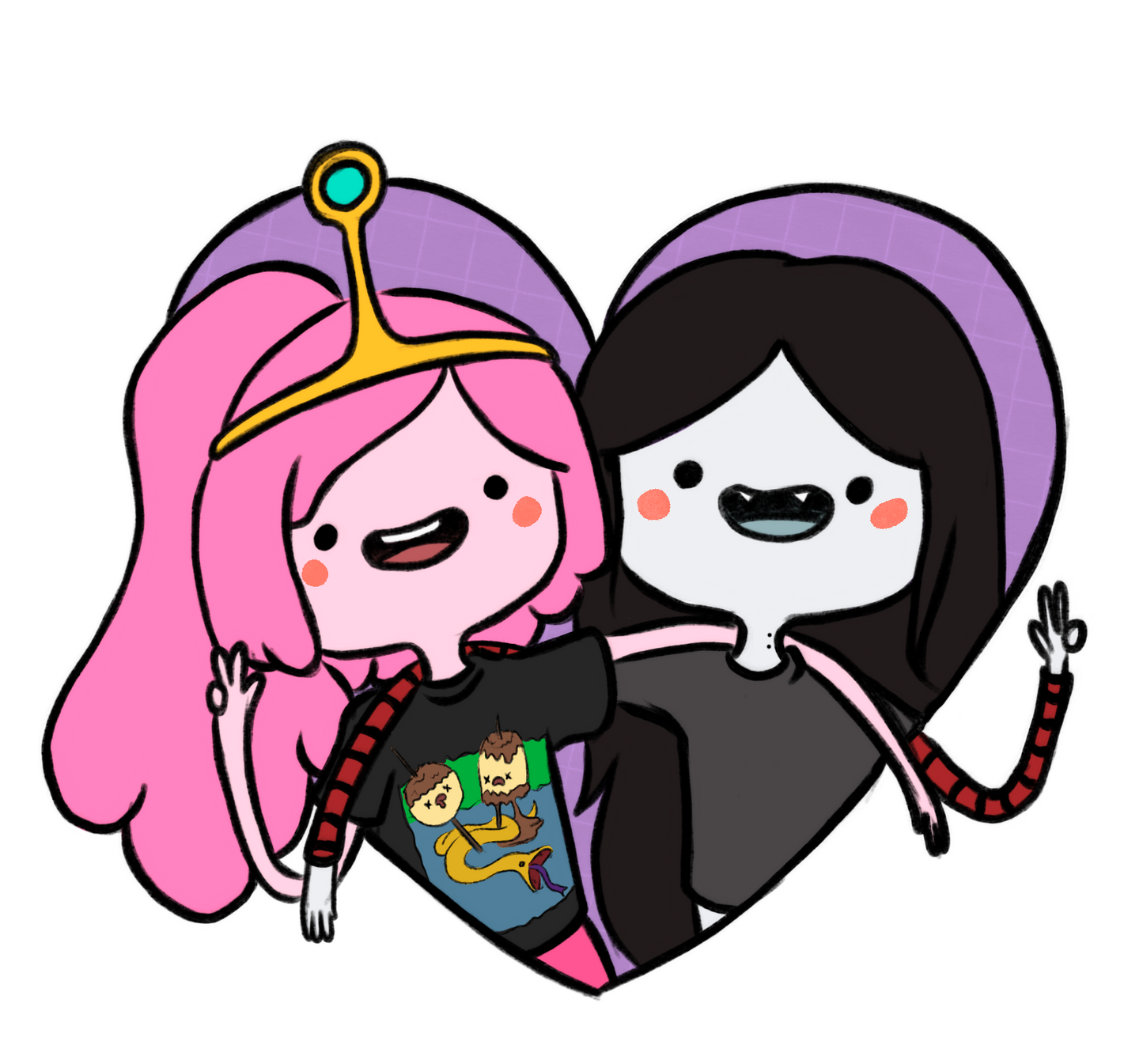 PBG & Marceline Adventure Time sticker