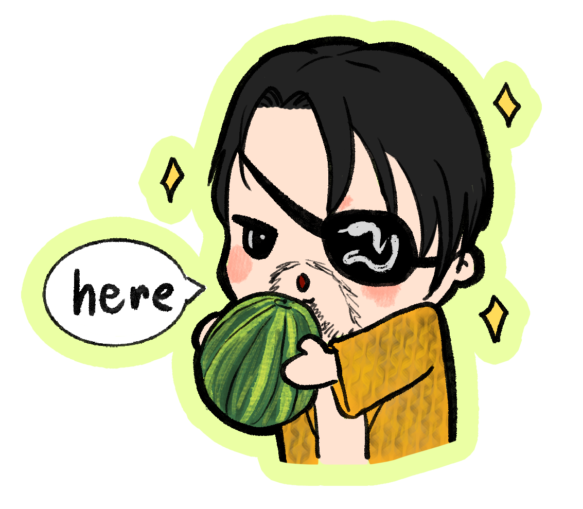 Goro Majima Watermelon sticker