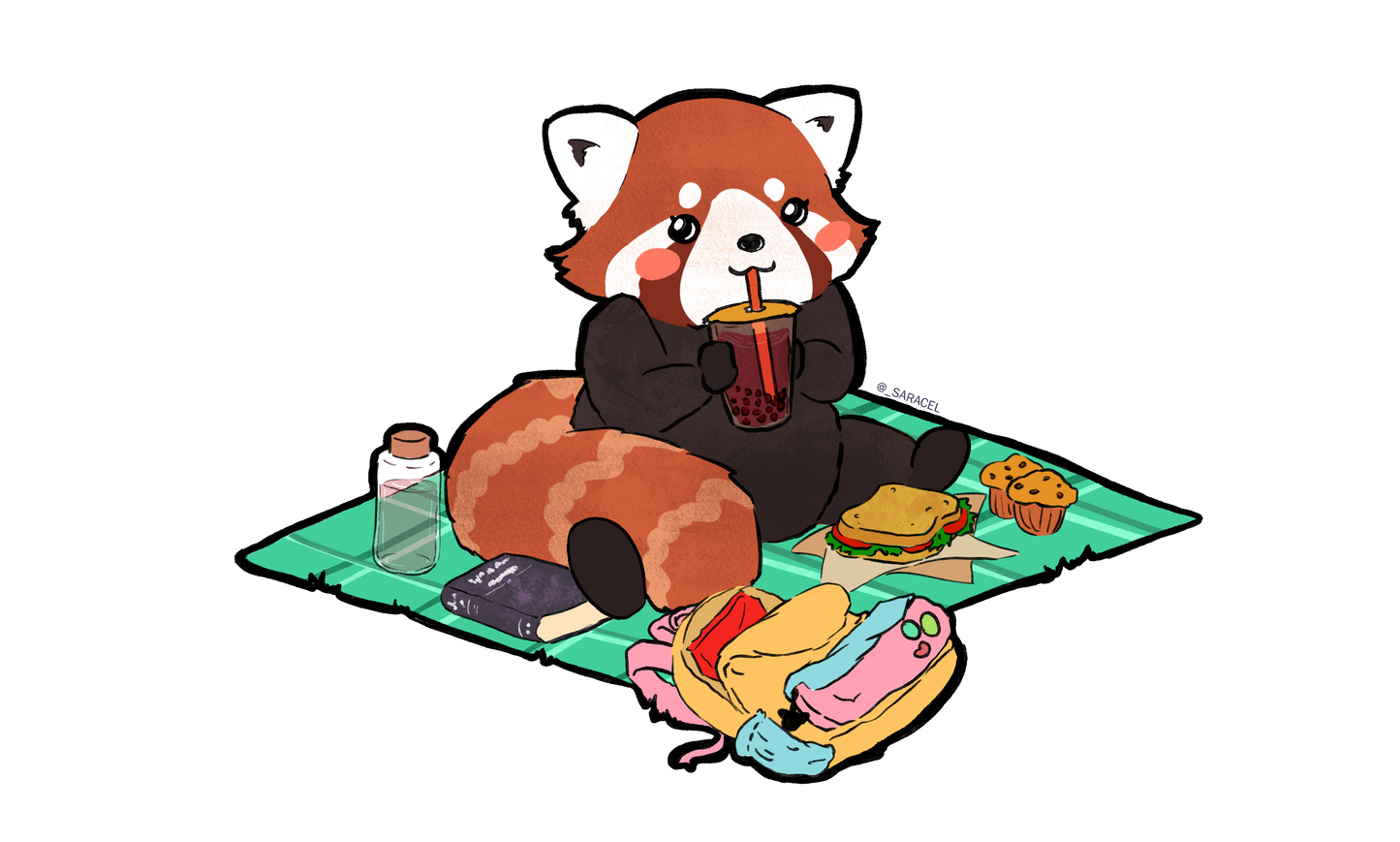 Red panda picnic