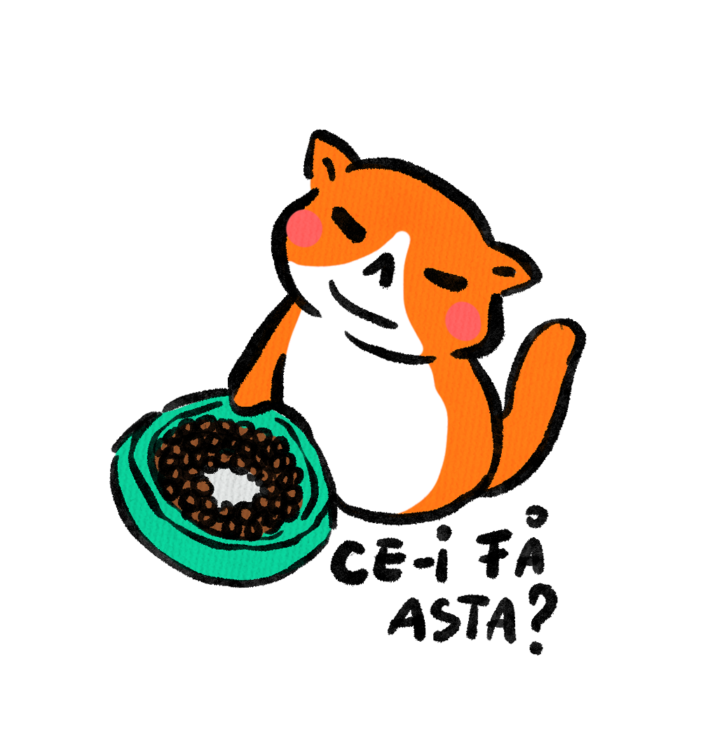 Cat Has No Food?? sticker