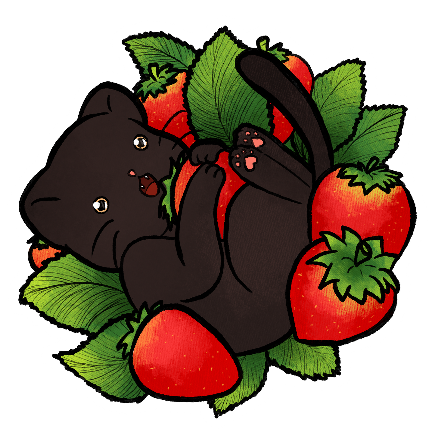 Strawberry Cat sticker