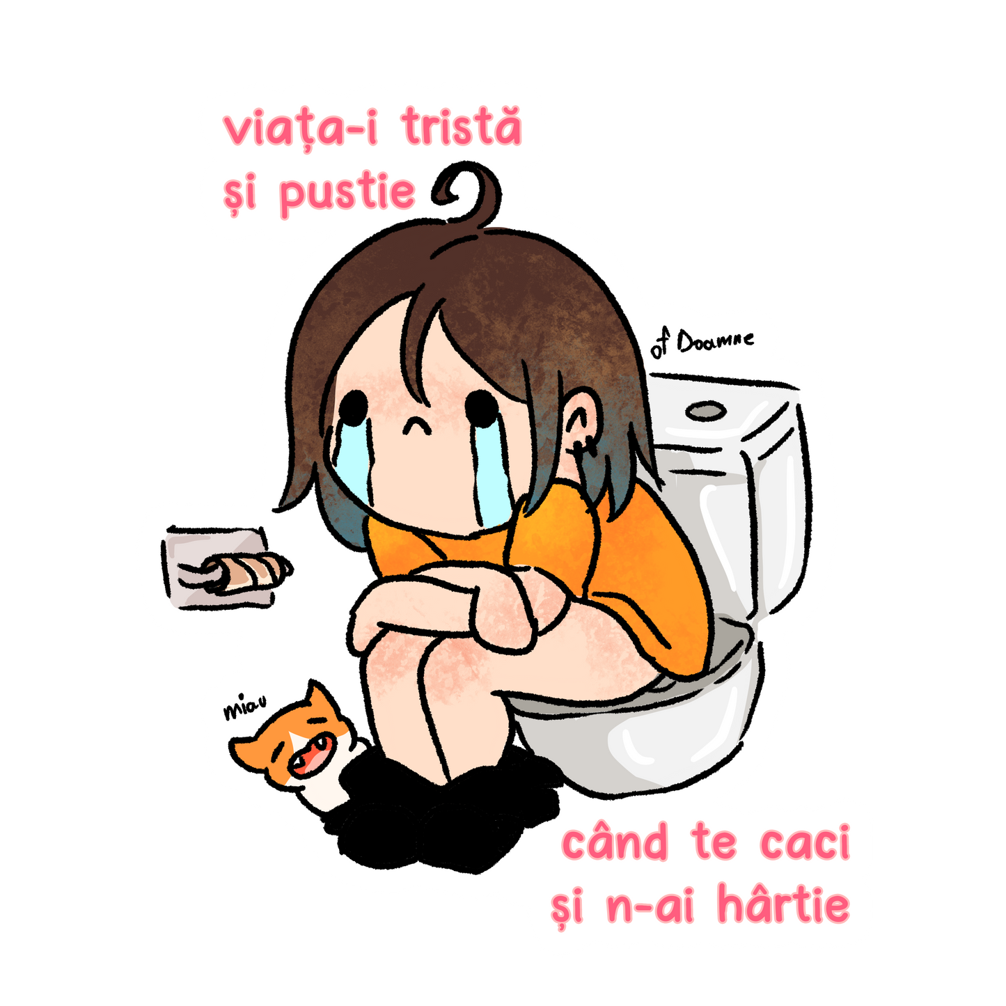 Viața-i tristă sticker
