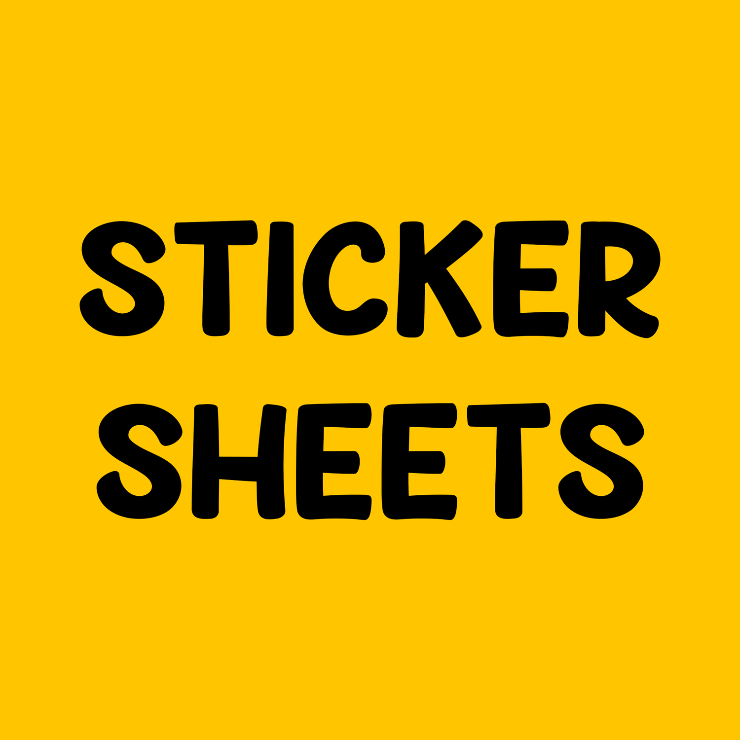 Sticker sheets