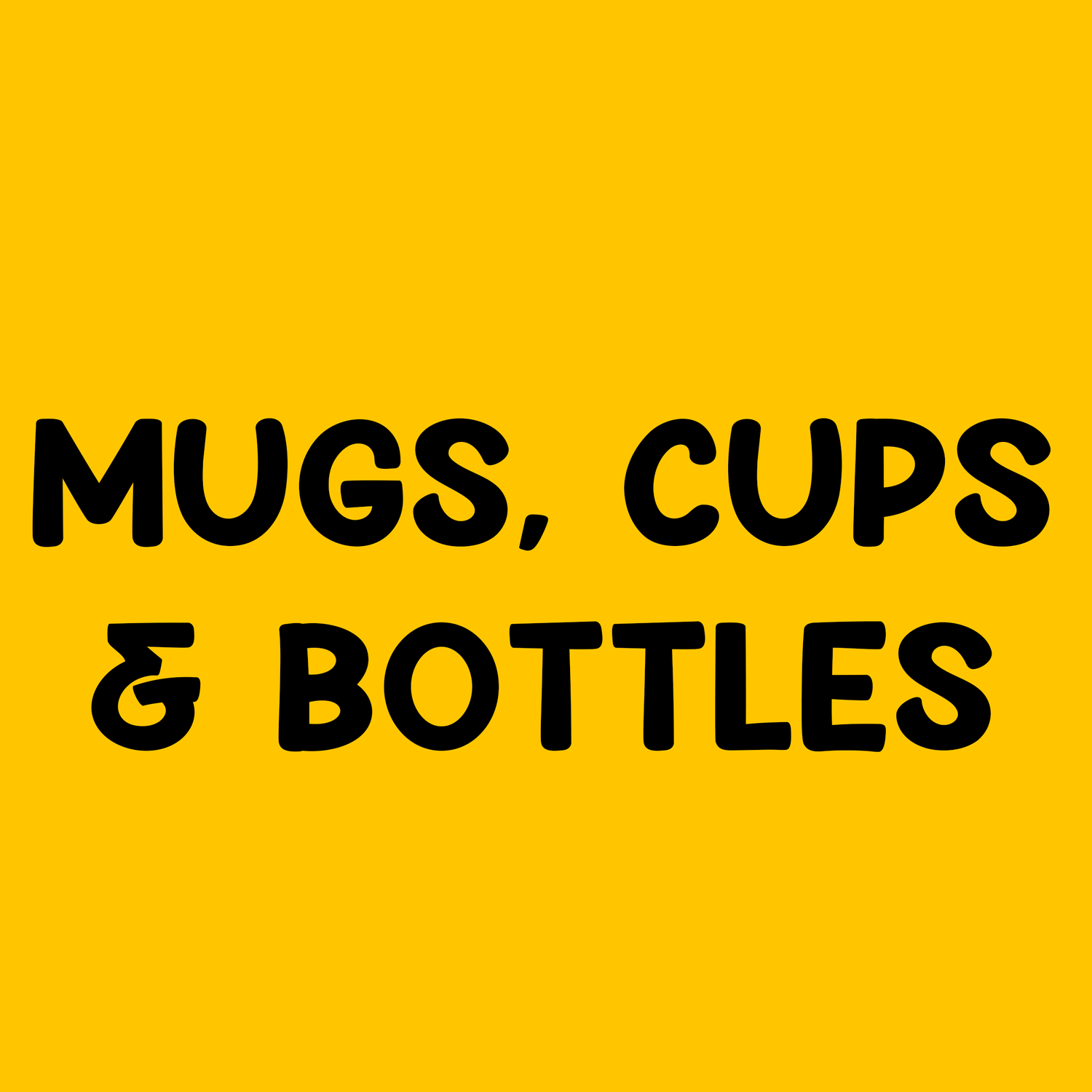 Mugs, cups & bottles