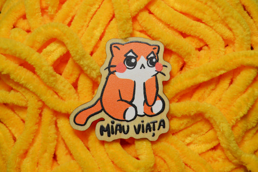 Miau Viata wooden pin