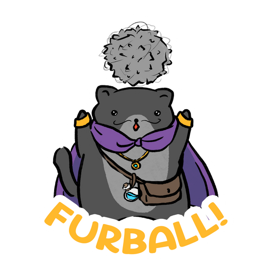 Furball sticker