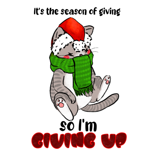 The season of giving cat sticker