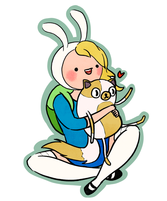 Fiona and Cake Adventure Time sticker