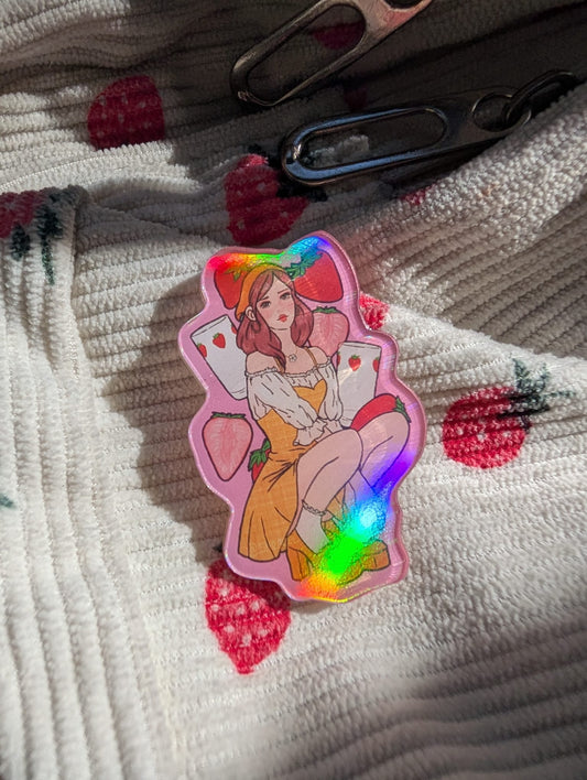Nana Hachi shiny acrylic pin