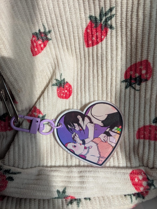 Nana heart keychain