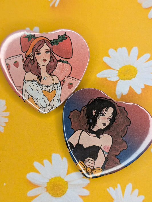 Nana heart pins