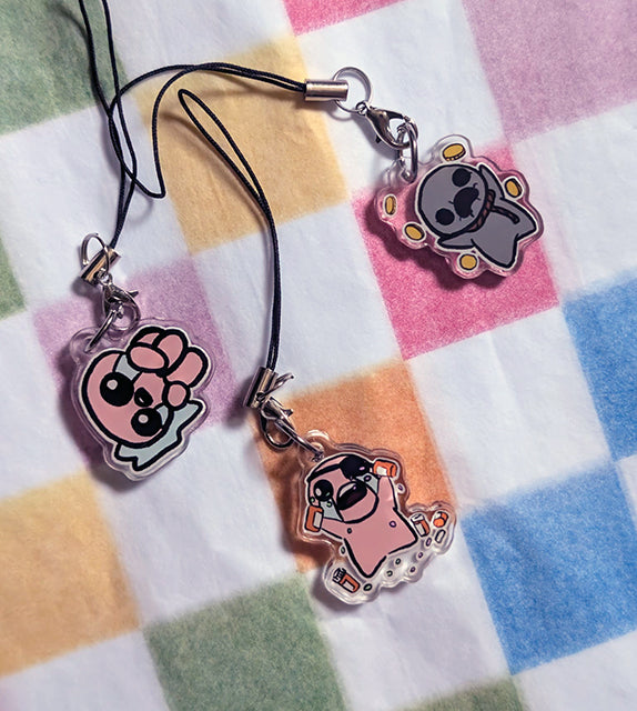 Binding of Isaac phone charms