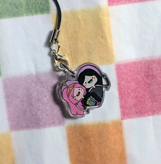 Marceline & PB phone charm