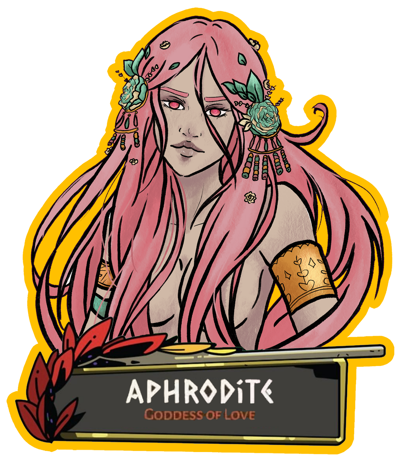 Aphrodite Hades sticker
