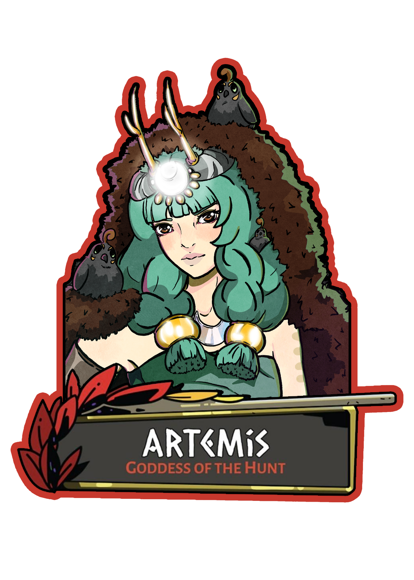 Artemis Hades sticker
