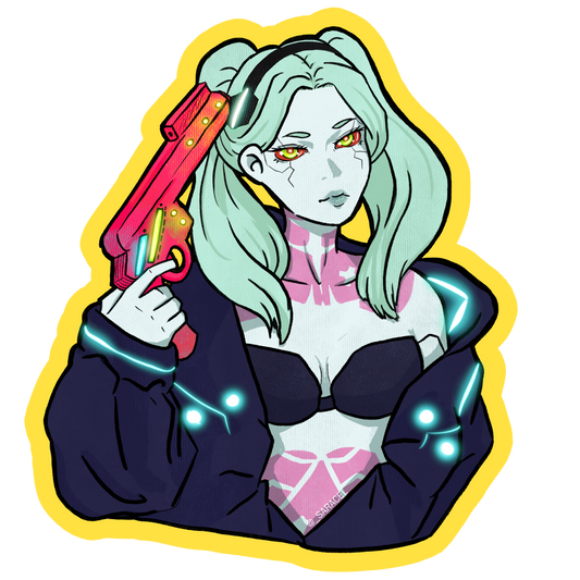 Becca Cyberpunk Edgerunners sticker