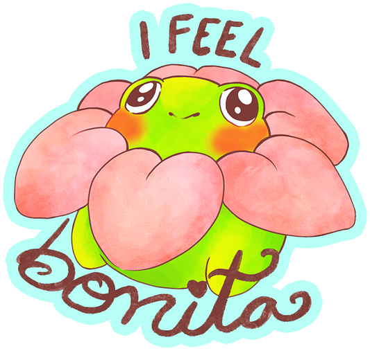 I Feel Bonita Frog sticker