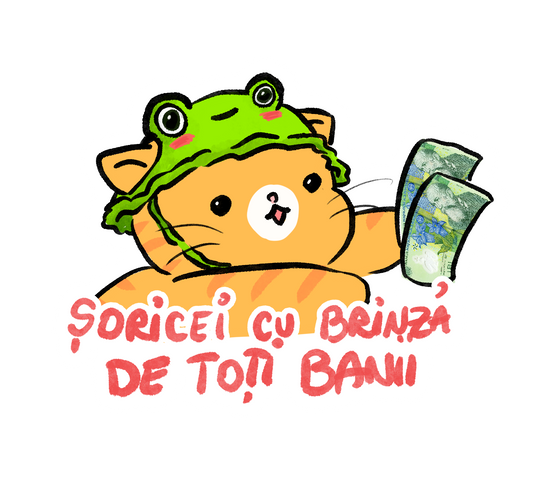 Șoricei cu brinză sticker