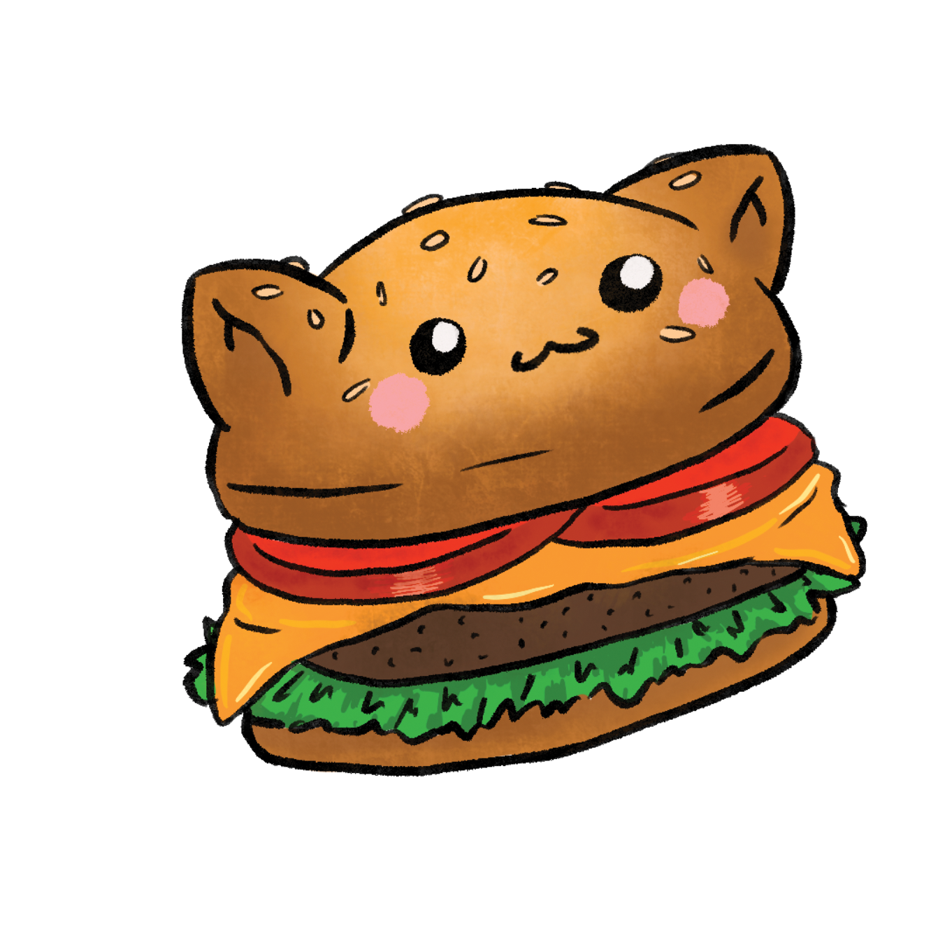 Burger cat