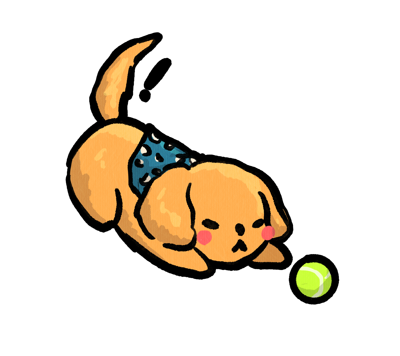 Alert dog sticker