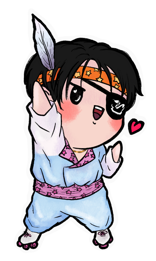 Goro Majima 24-hour Cinderella sticker