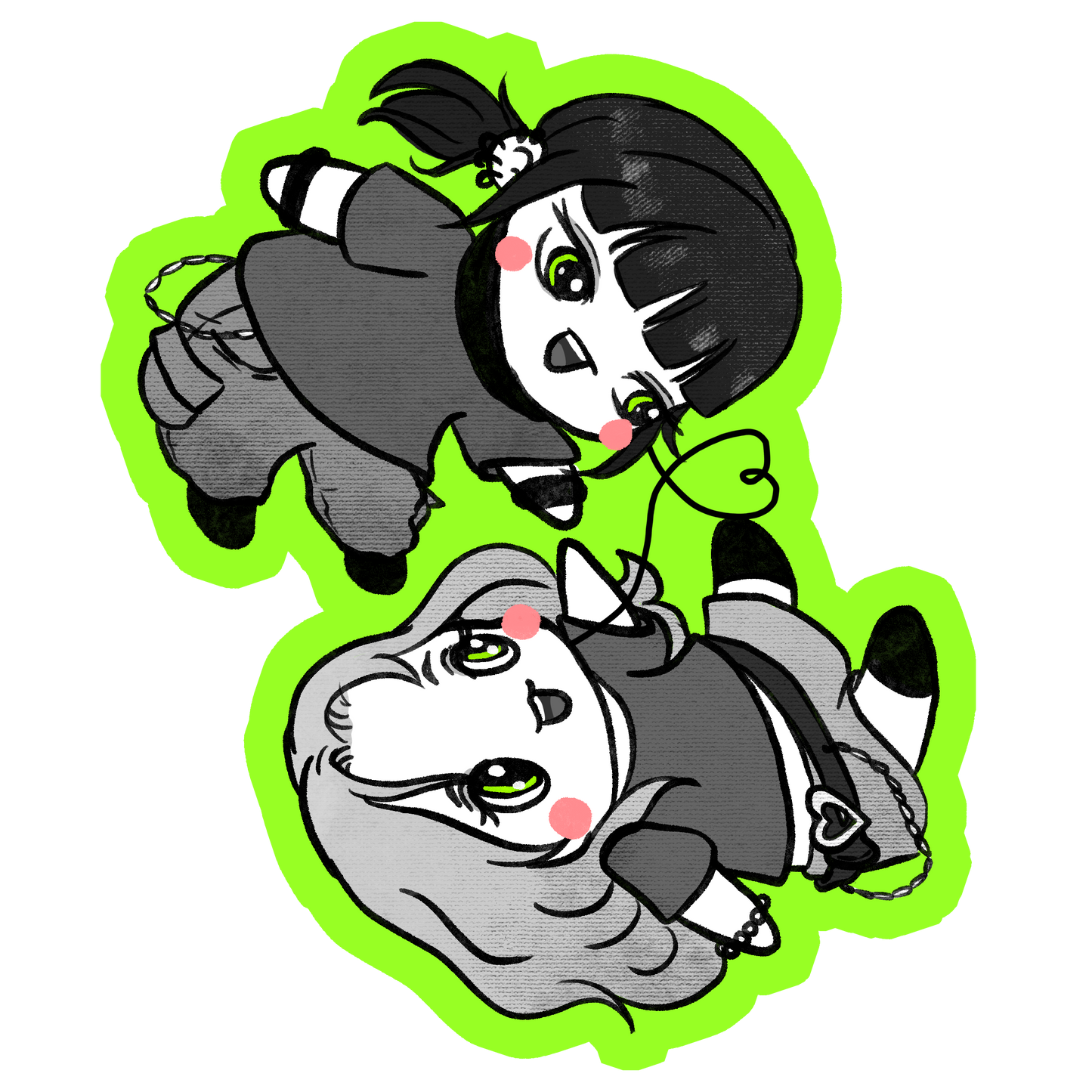 Green Yuri sticker