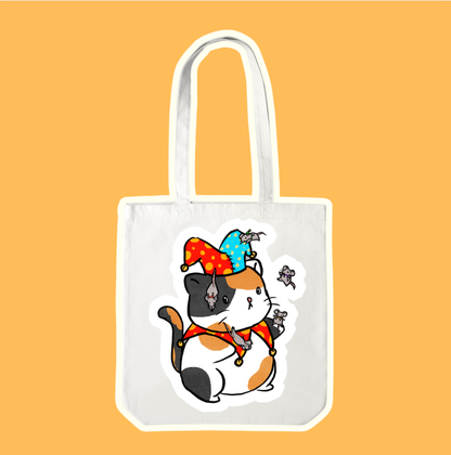 Cat Jester Tote Bag