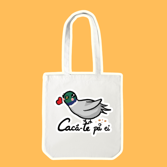 Pigeon Caca-te Pa Ei Tote Bag