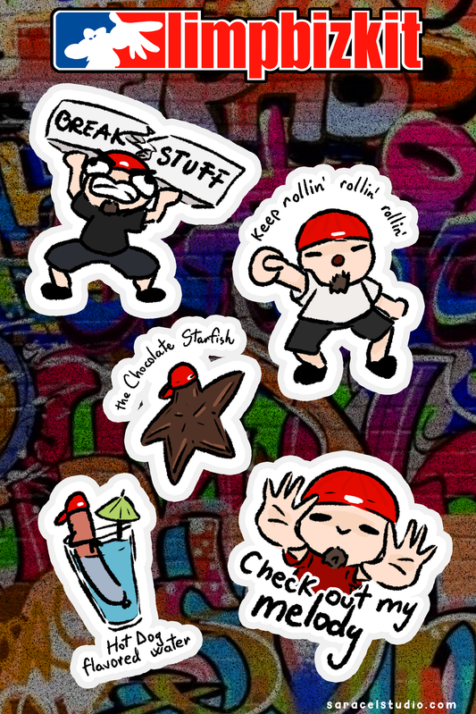 Limp Bizkit sticker sheet