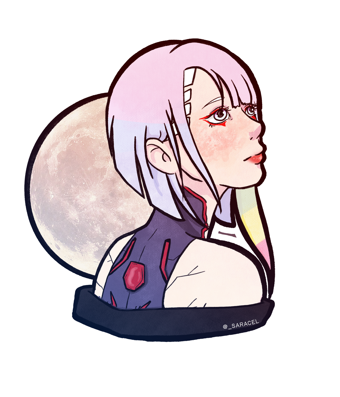 Lucy Cyberpunk Edgerunners sticker