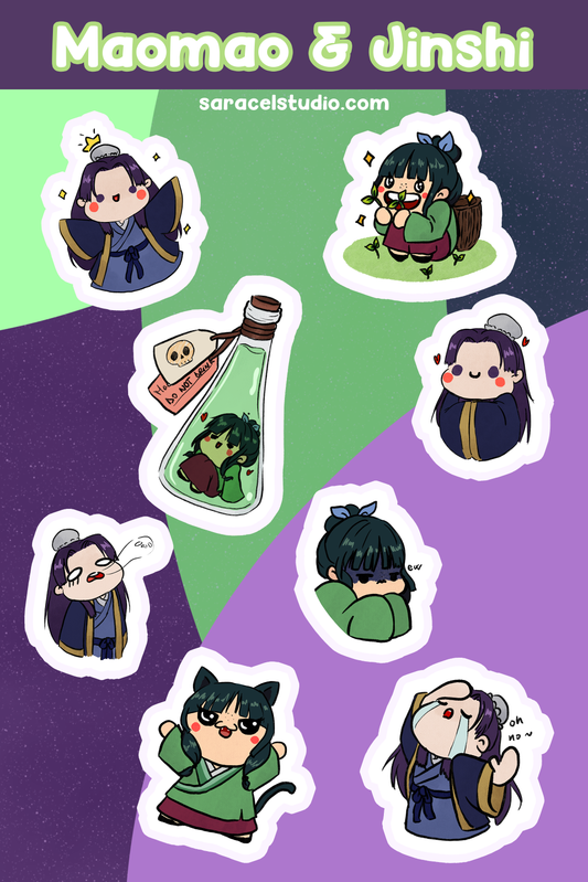 Maomao & Jinshi sticker sheet