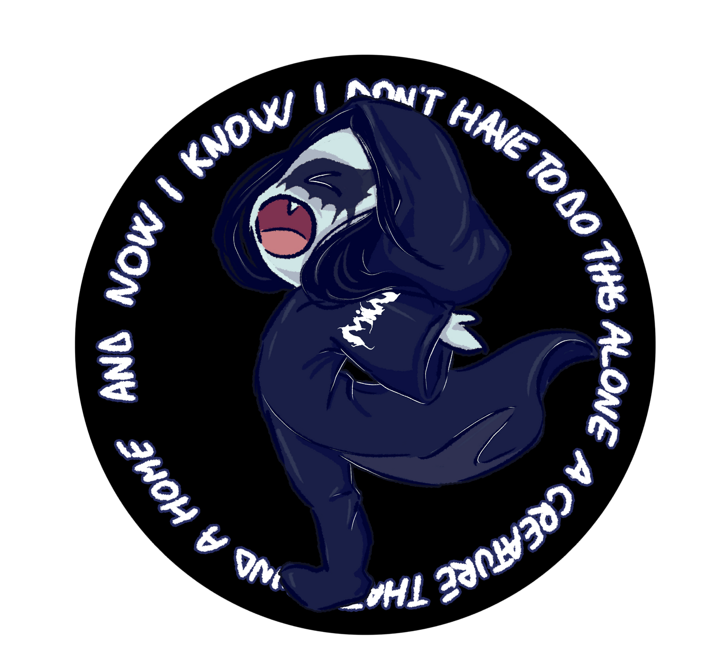 Afraid of the dark - Motionless in White sticker